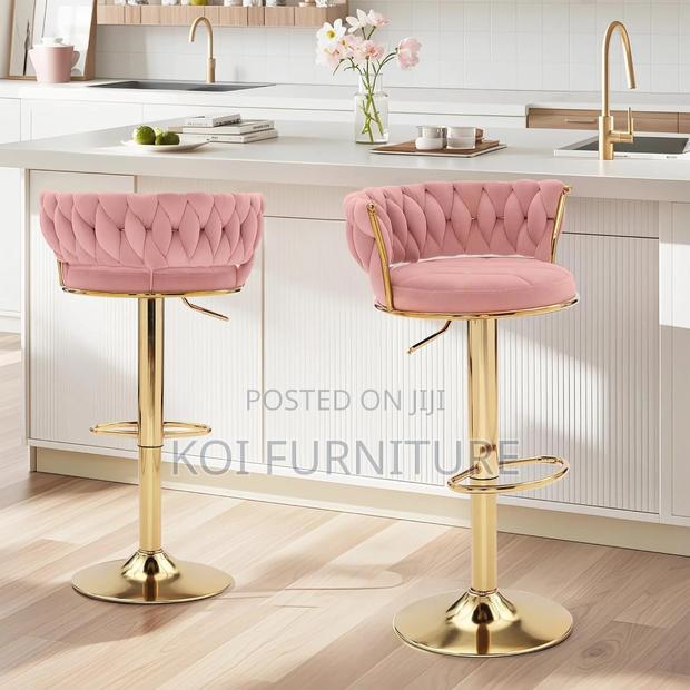 Barstools; Vcklp1 Leather Adjustable Koi Barstools - thumbnail 19