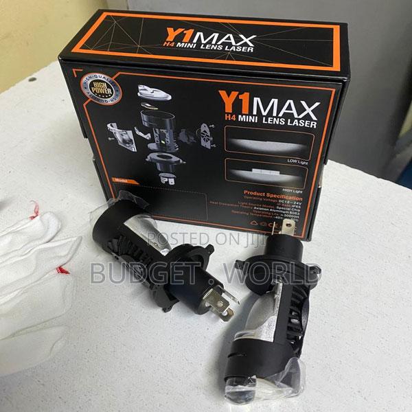 Y1 Max H4 Dual Beam Led Projector Bulbs With Clear Cutoff Lighting