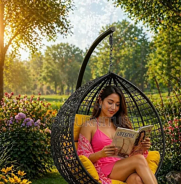 Home Chairs; Island Bay Rattan Hammock Chairs for Balcony and Garden