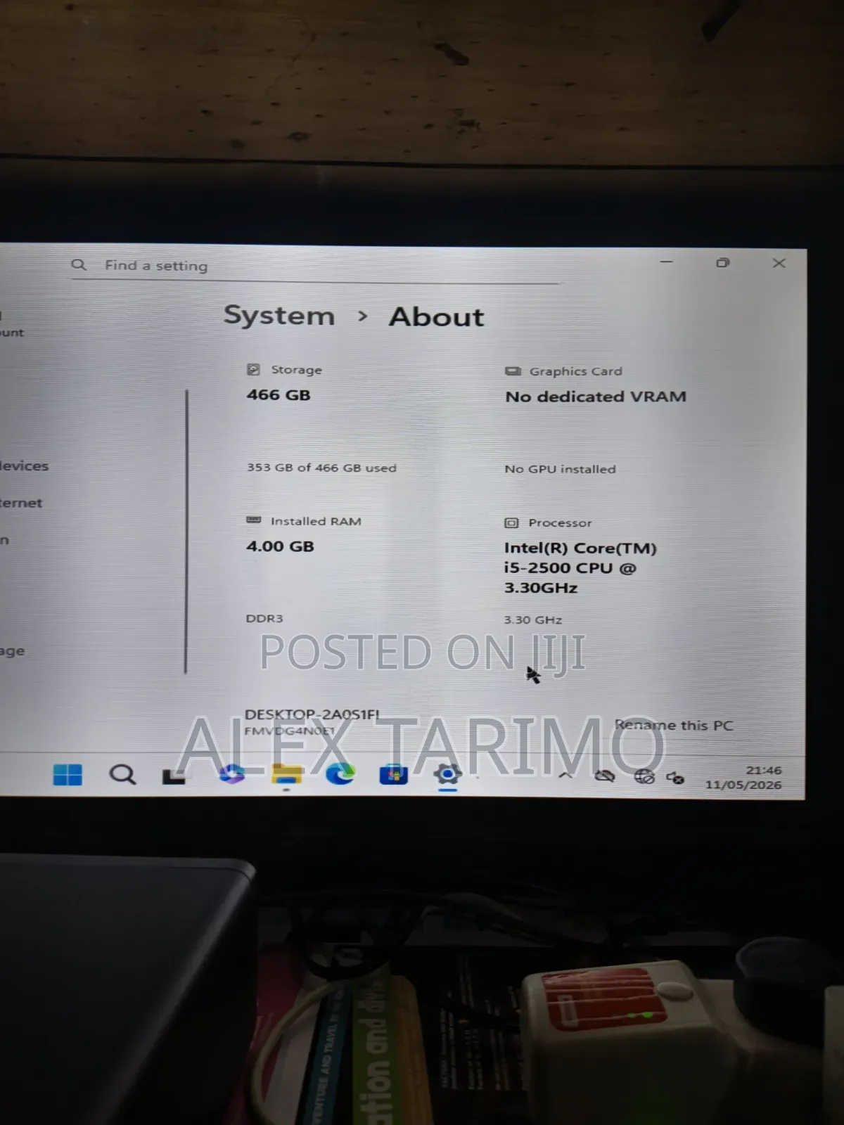 Desktop Computer Fujitsu Celsius M770 4GB Intel Core i5 HDD 500GB