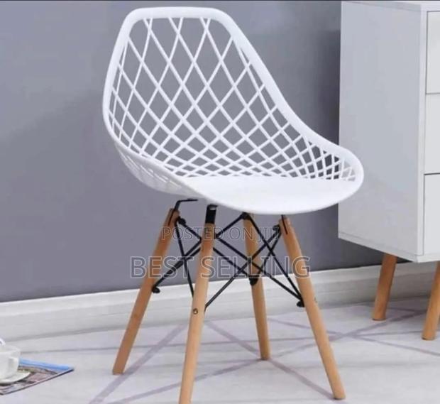 White Breathable Dining Chair