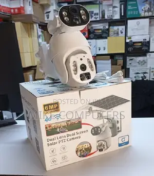 6mp Dual Lens 4g Solar PTZ Camera Dual Panel