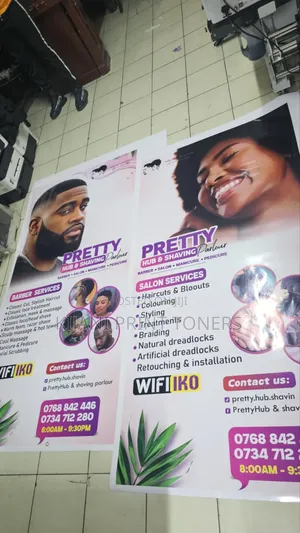 Salon Stickers and Banners