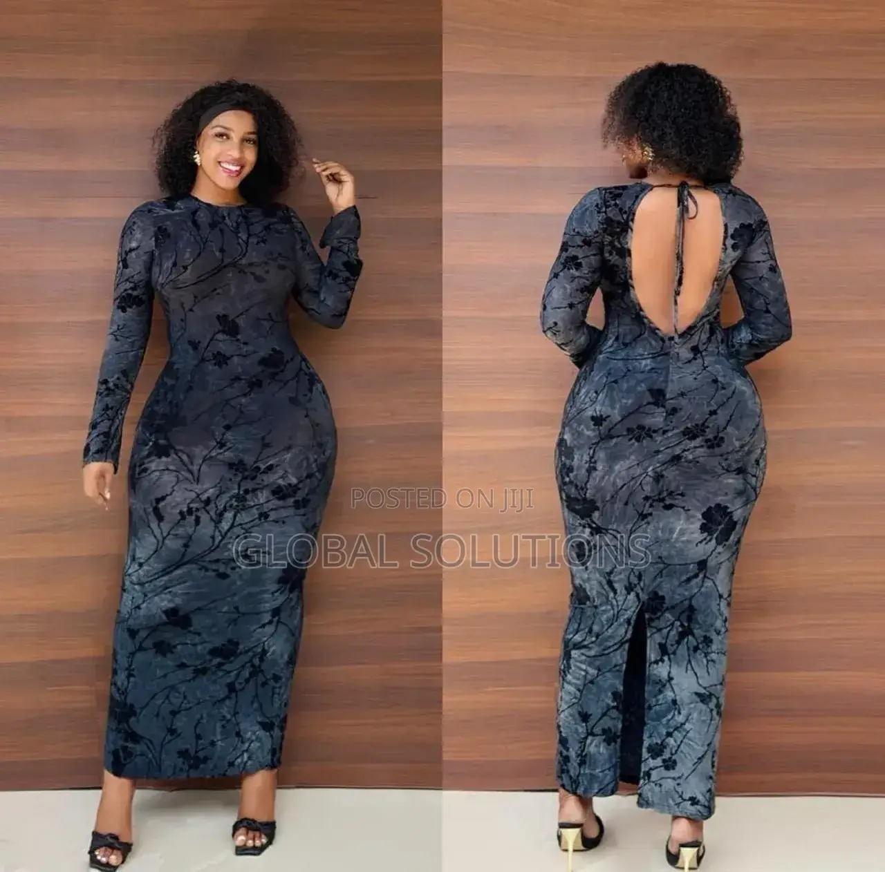 Maxi Bodycon Floral Dress