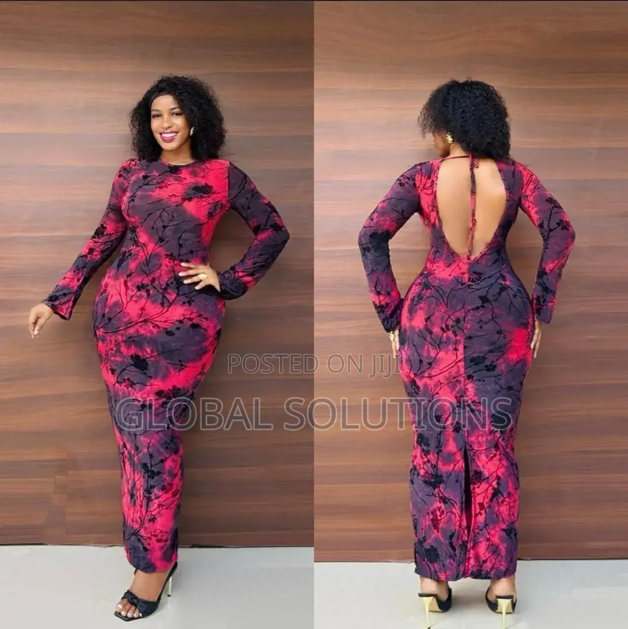 Maxi Bodycon Floral Dress