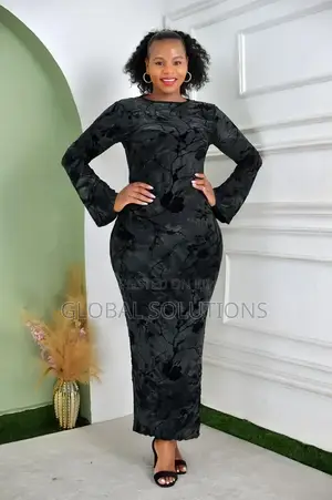 Maxi Bodycon Floral Dress