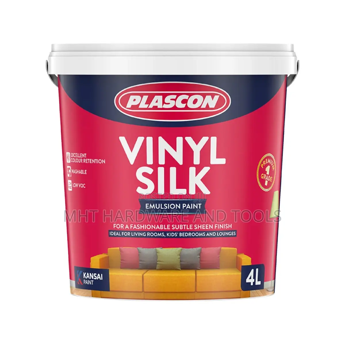 Vinyl Silk Emulsion 4l Plascon