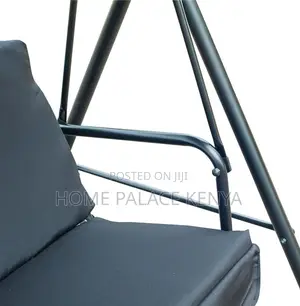 Outdoor Bench:3 Seater Metal Frame Patio Swing Chair