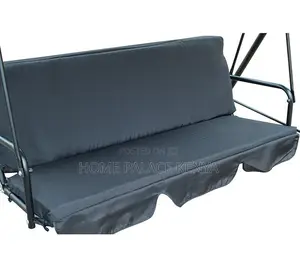 Outdoor Bench:3 Seater Metal Frame Patio Swing Chair