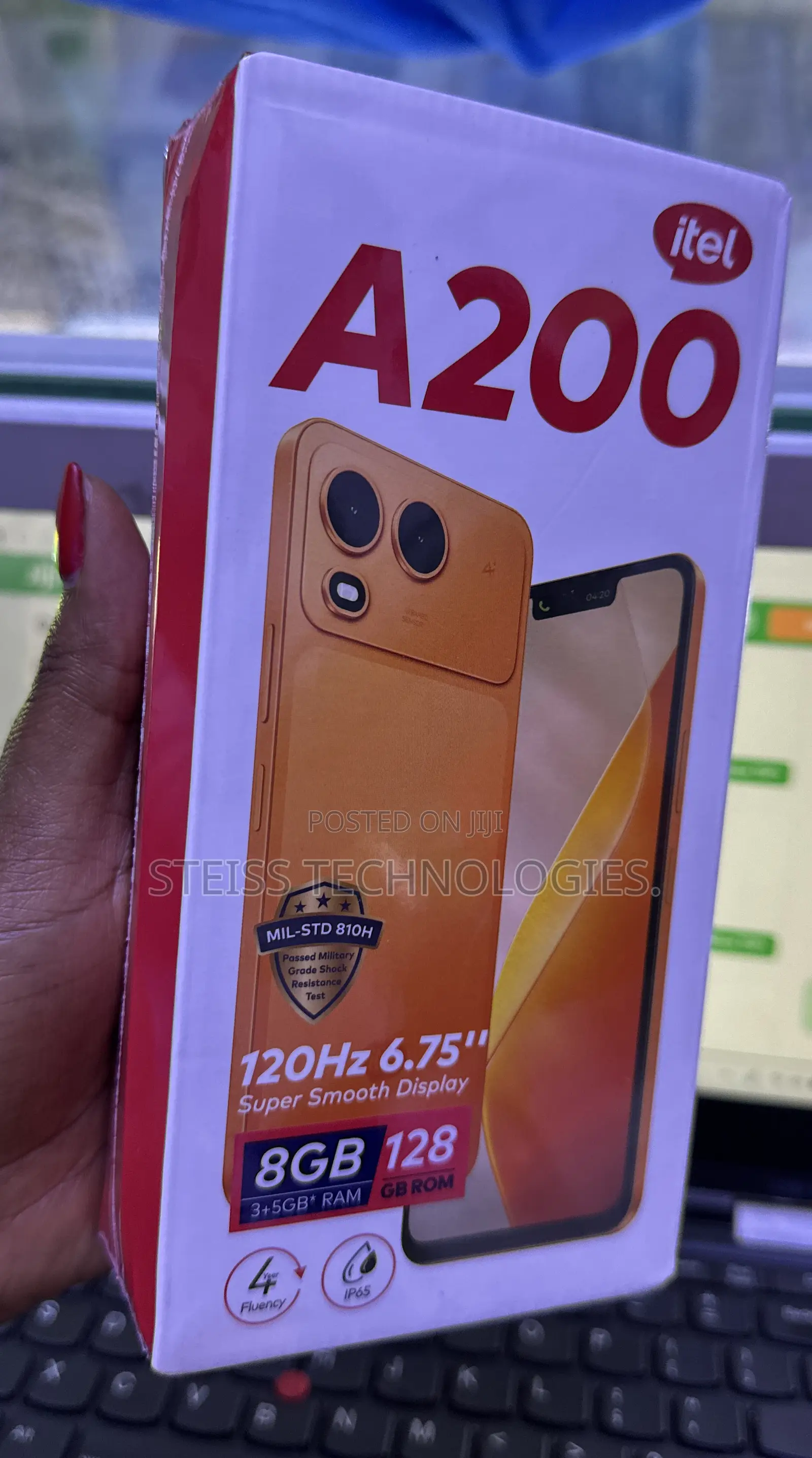 New Itel A200+ 128 GB Orange