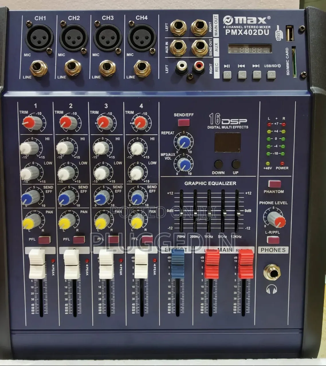 *Max 4-Channel Audio Mixer
