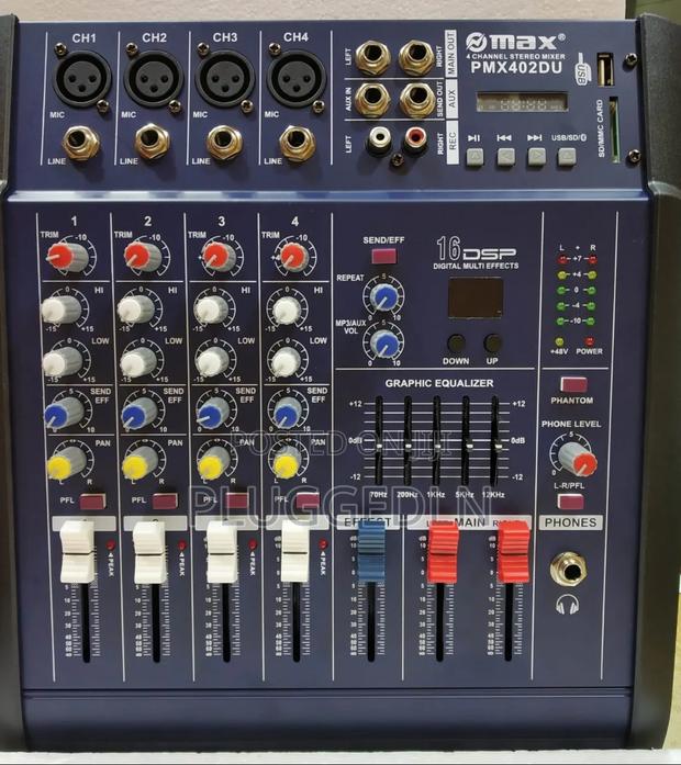 *Max 4-Channel Audio Mixer
