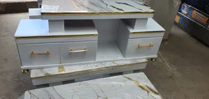 Modern Tv Stand With Marble Finish
