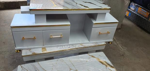 Modern Tv Stand With Marble Finish