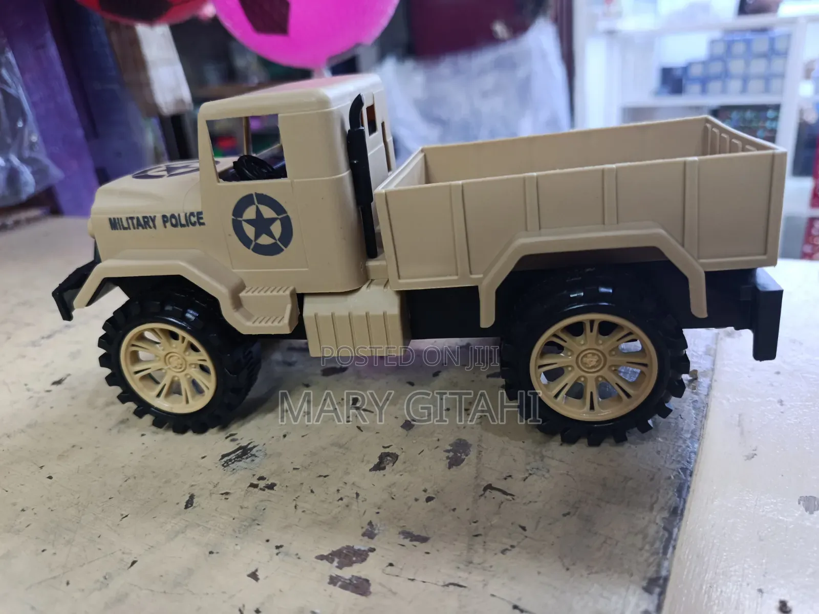 Heavy Duty Military Police Car for Toddlers
