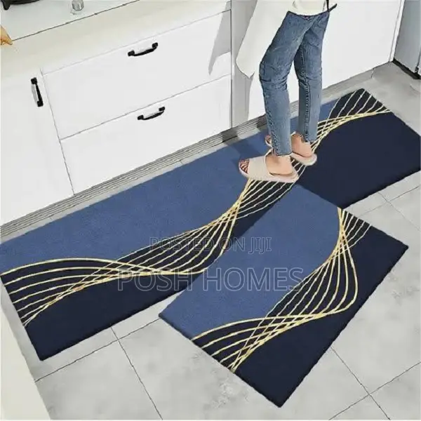 2 Piece Marble Kitchen Mats