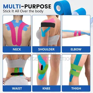 Kinesiology Tape Waterproof Elastic Self-Adhesive Sports Physio Tape