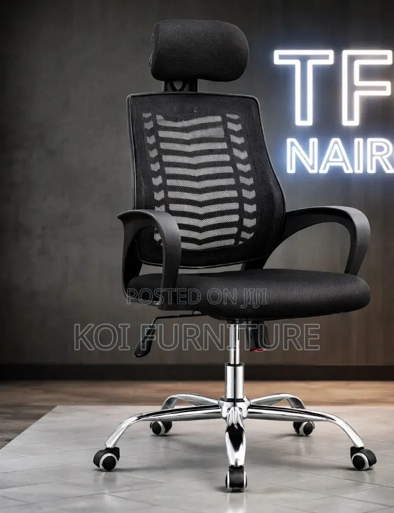 Office Chairs; Rik Klare Headrest Black Office Seat