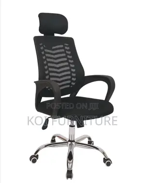 Office Chairs; Rik Klare Headrest Black Office Seat