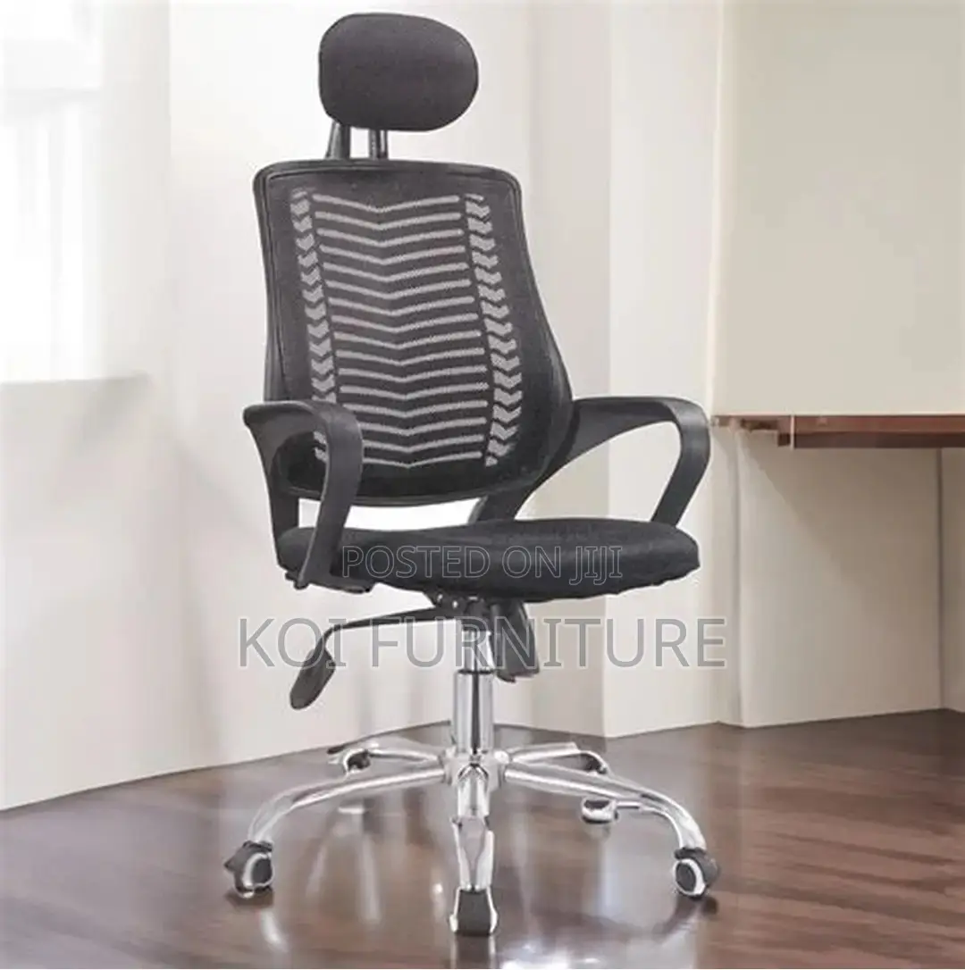 Office Chairs; Rik Klare Headrest Black Office Seat