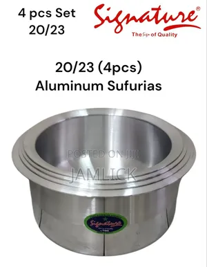 4pcs Aluminum Sufurias Set Heavy Duty - Bb