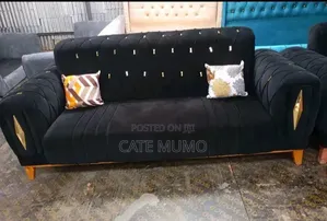 Black 3 Seater Sofa