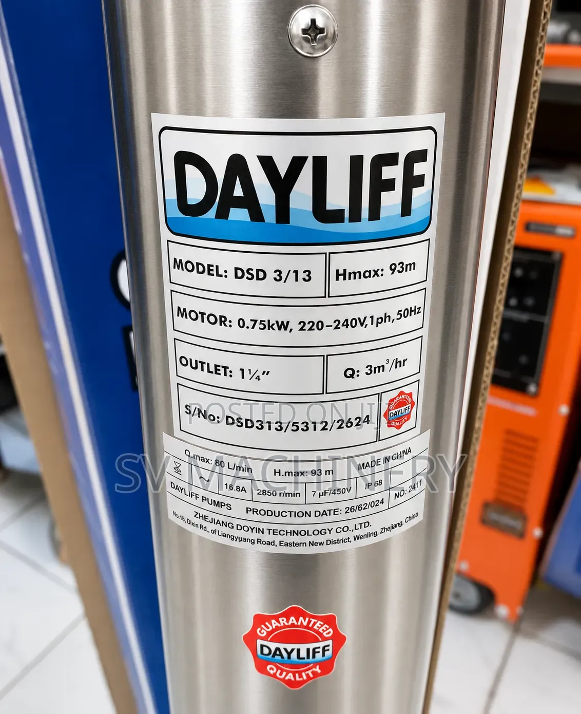 Heavy Duty Dayliff 1hp Dayliff Submersible Pump (Dsd/13)