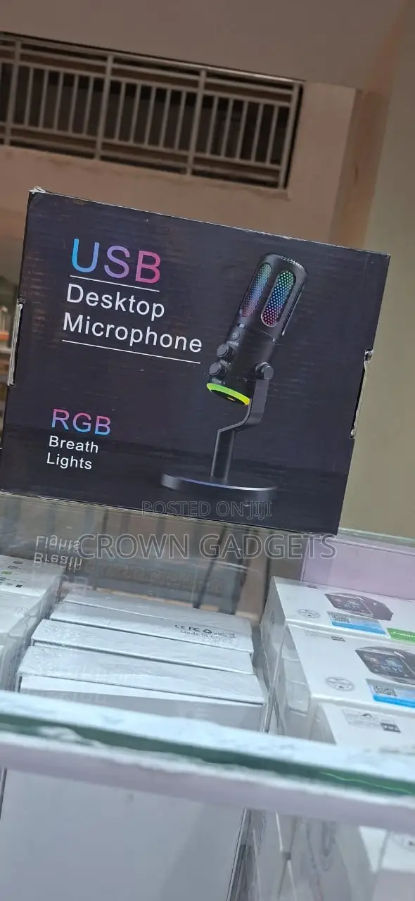 Usb Desktop Condenser Microphone RGB Gaming Streaming Mic
