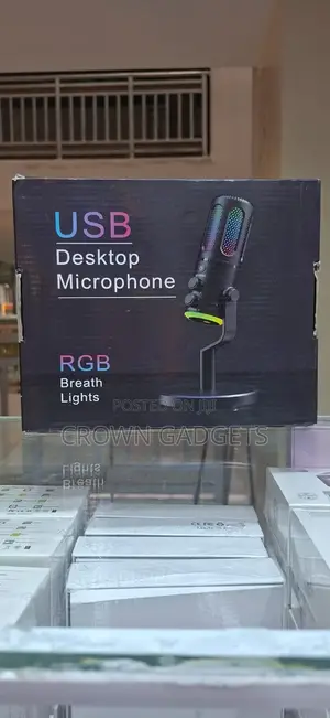 Usb Desktop Condenser Microphone RGB Gaming Streaming Mic