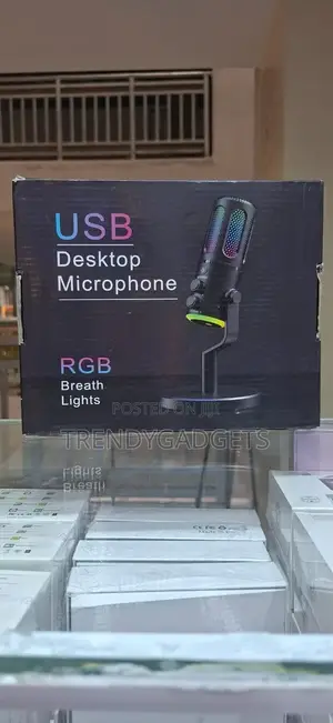 Usb Desktop Condenser Microphone RGB Gaming Streaming Mic