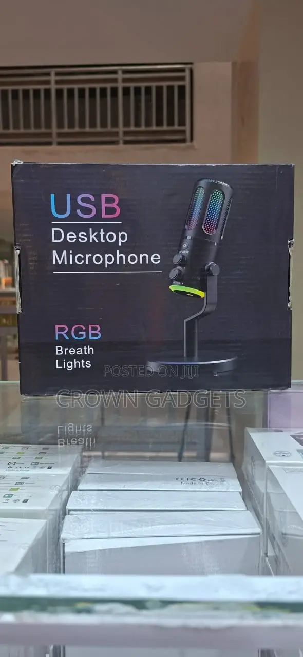 Usb Desktop Condenser Microphone RGB Gaming Streaming Mic