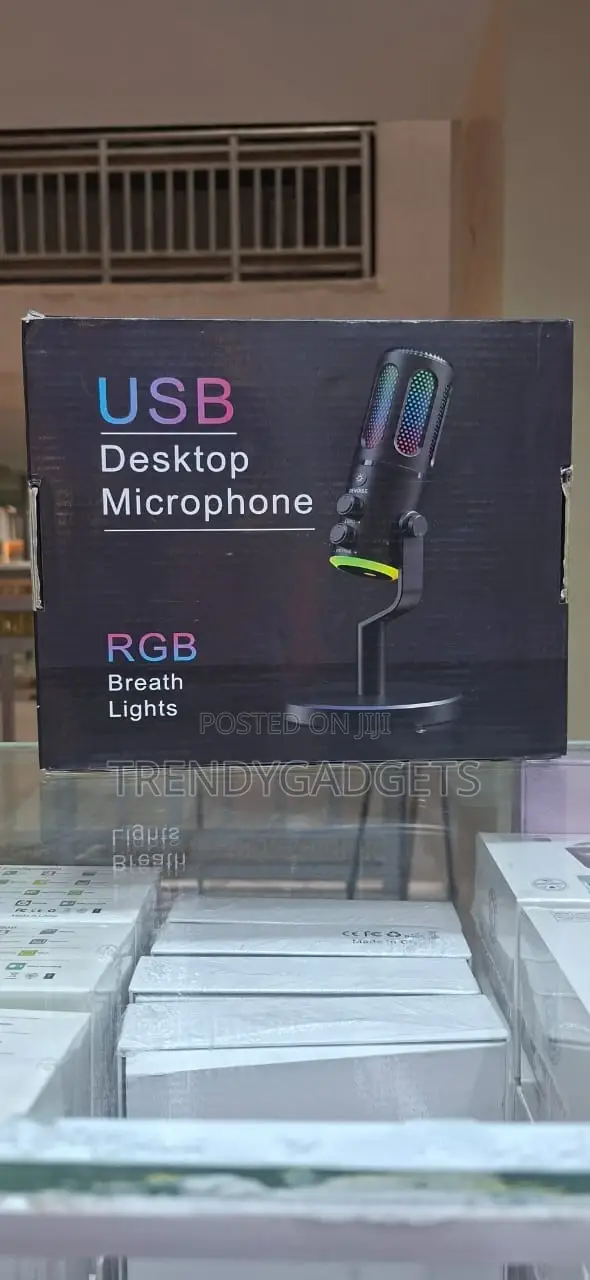 Usb Desktop Condenser Microphone RGB Gaming Streaming Mic