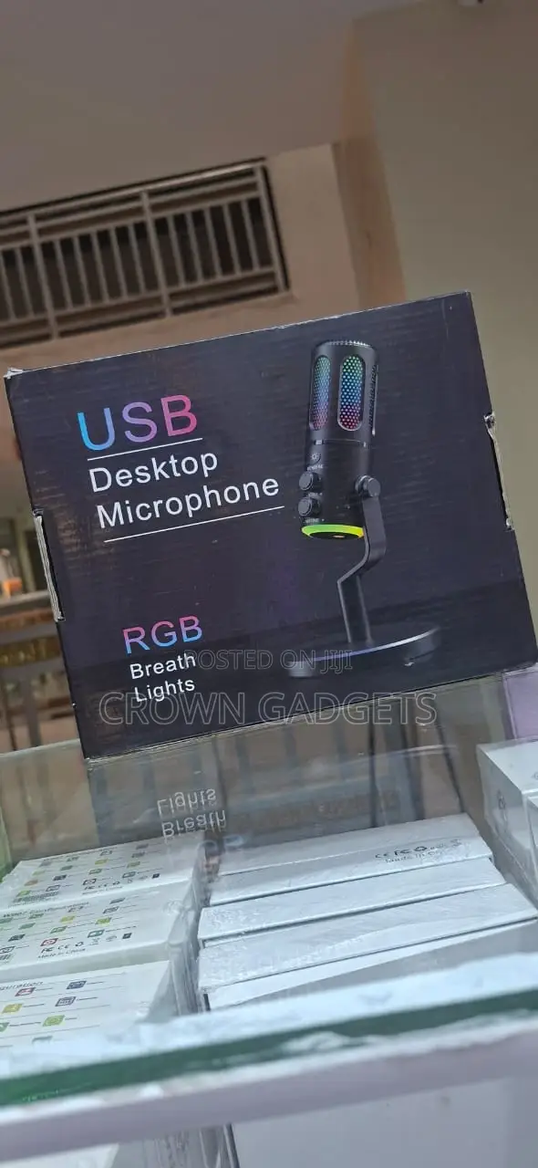 RGB Usb Desktop Microphone for Podcast Streaming Gaming