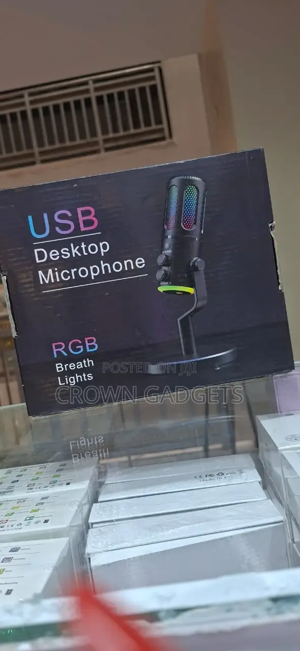 RGB Desktop Microphone Usb Gaming Podcast Recording Mic