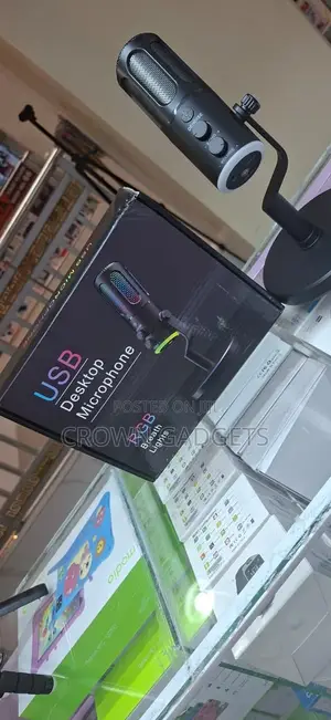 Usb Streaming Microphone RGB Lights Condenser Gaming Mic