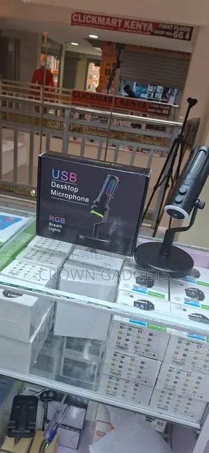 Usb Condenser Microphone RGB Lights for Pc Gaming Setup