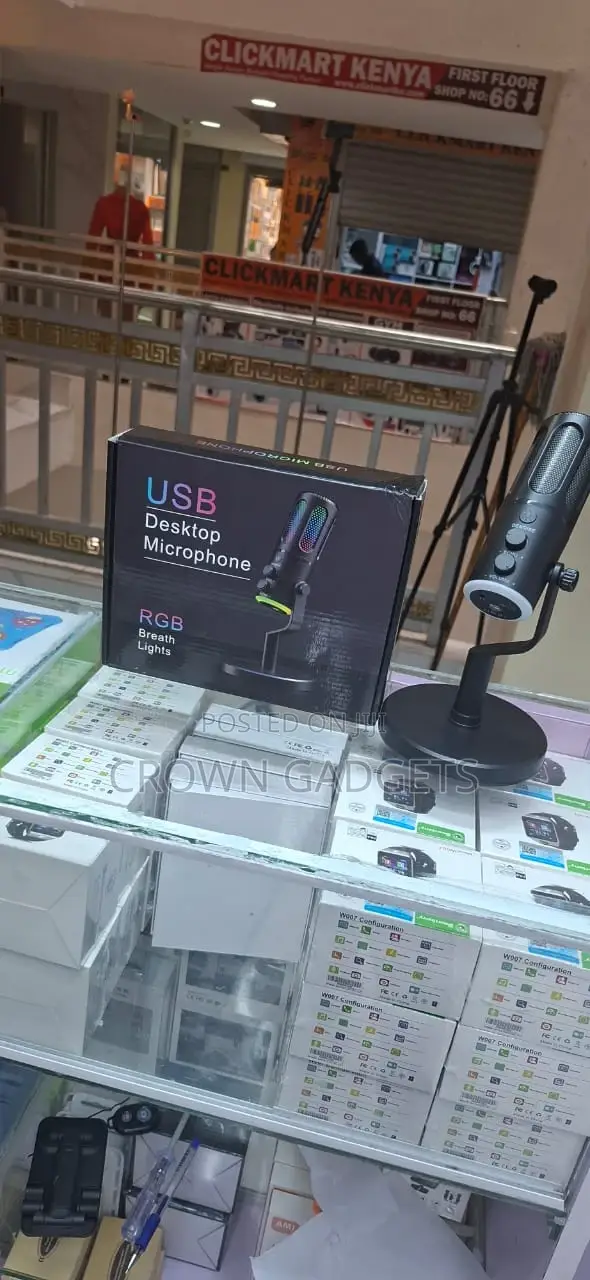 Usb Condenser Microphone RGB Lights for Pc Gaming Setup