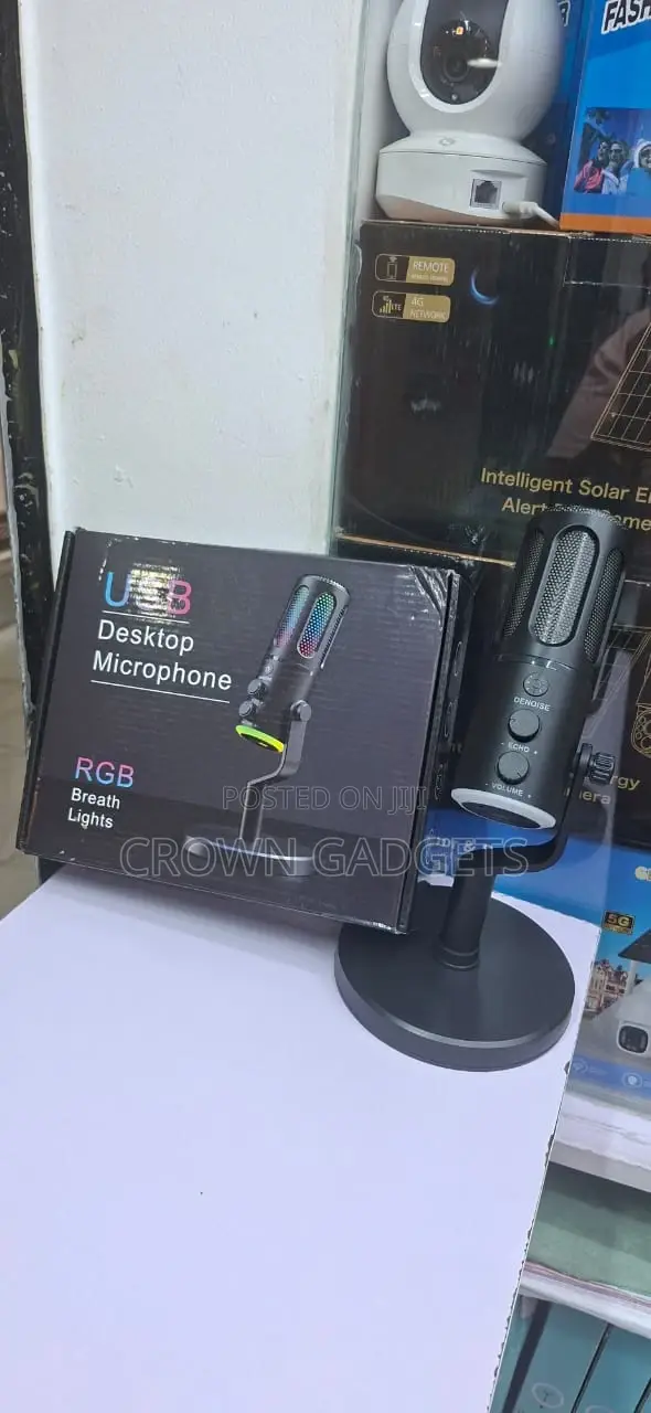 Usb Gaming Microphone RGB Breath Light Condenser Mic