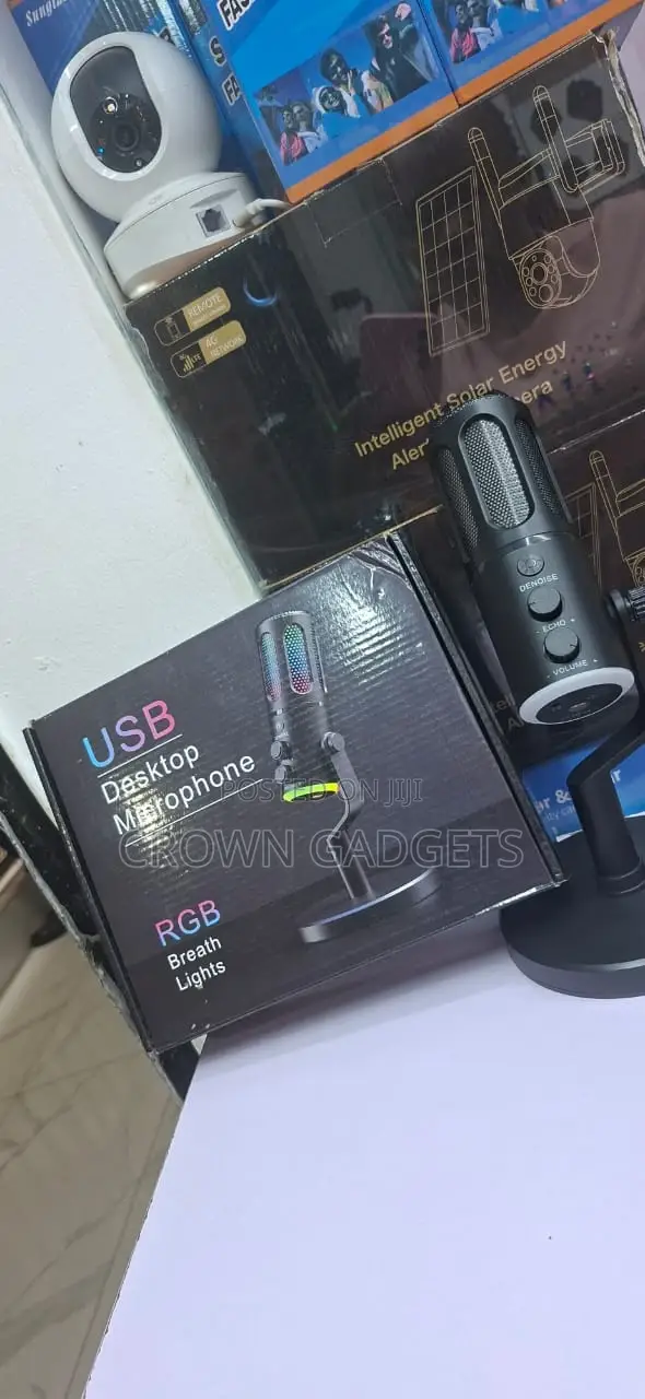 Usb Gaming Microphone RGB Breath Light Condenser Mic