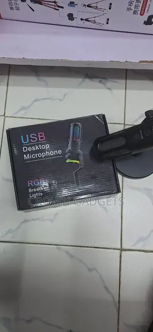 Usb Desktop Microphone RGB Breath Light for Gaming Setup
