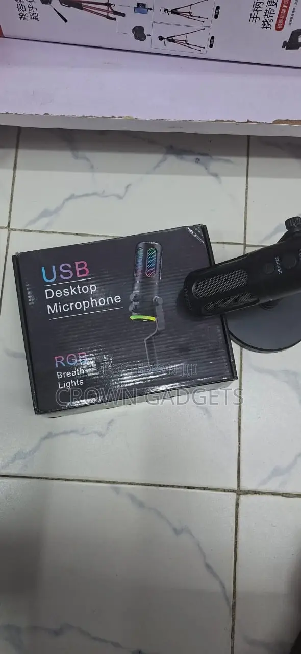 Usb Desktop Microphone RGB Breath Light for Gaming Setup
