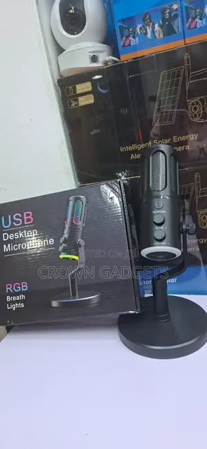 Usb Desktop Microphone RGB Breath Light for Gaming Setup