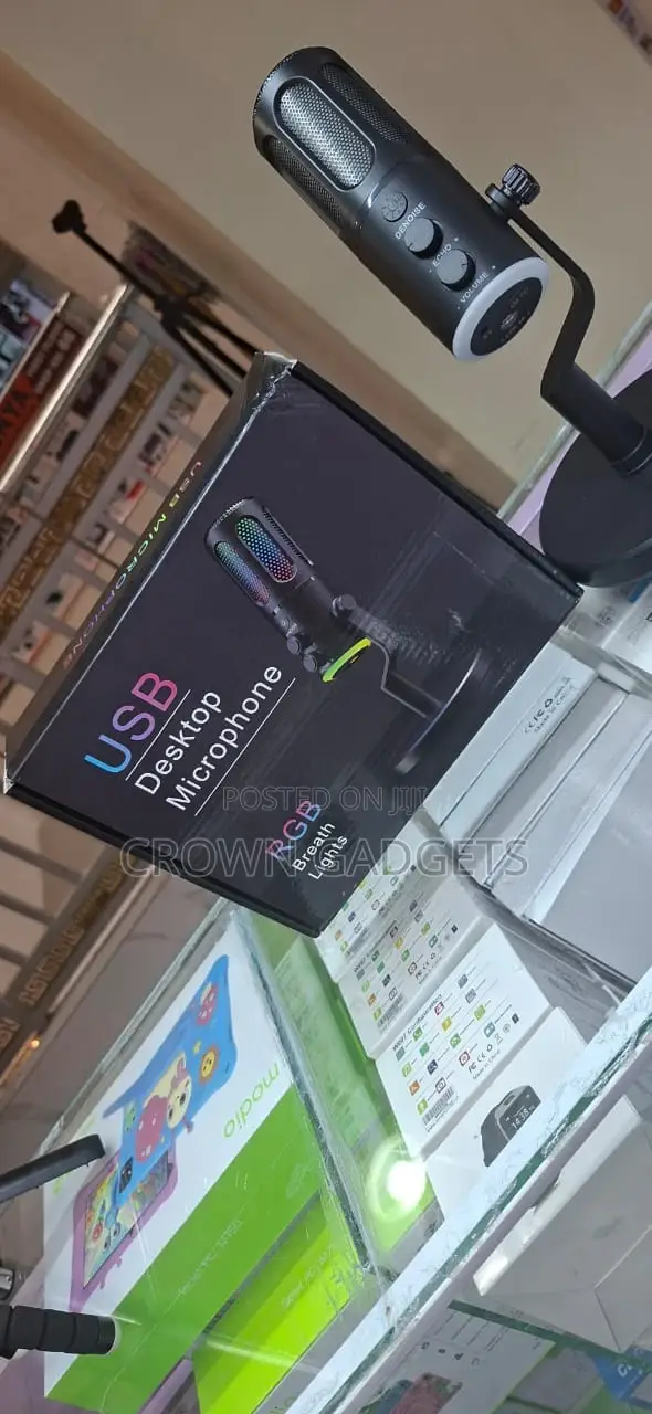 Usb Desktop Microphone RGB Breath Light for Gaming Setup