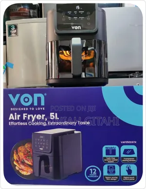 Von 5l Digital Slim Design Air Fryer