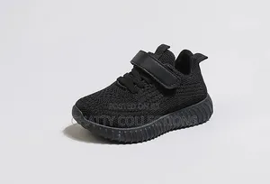 Black Sporty Unisex Kids Sneakers Size 25 to 35