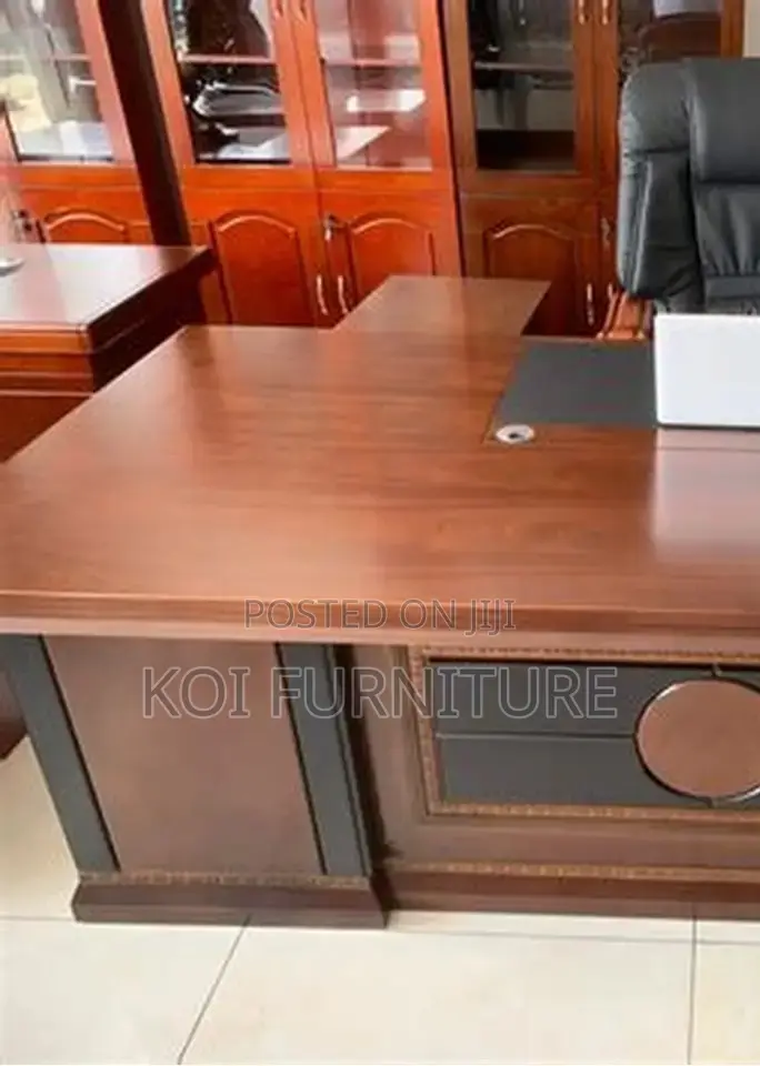 Office Desk; Reewak 1.4 Meters Mahogany Executive Desk