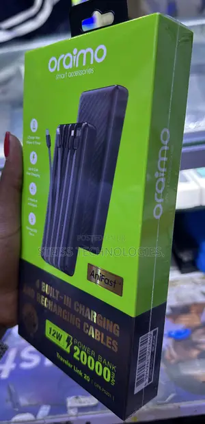 Oraimo 20000mah Powerbank With Cables