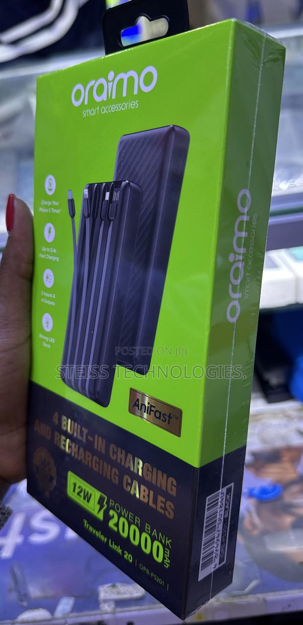 Oraimo 20000mah Powerbank With Cables - thumbnail 3