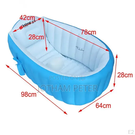 Inflatable Baby Bathtub (Pvc Thick Portable Bathing Tub)