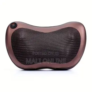 Portable Massage Pillow Heat Deep Kneading Neck Back Lumbar Cushion